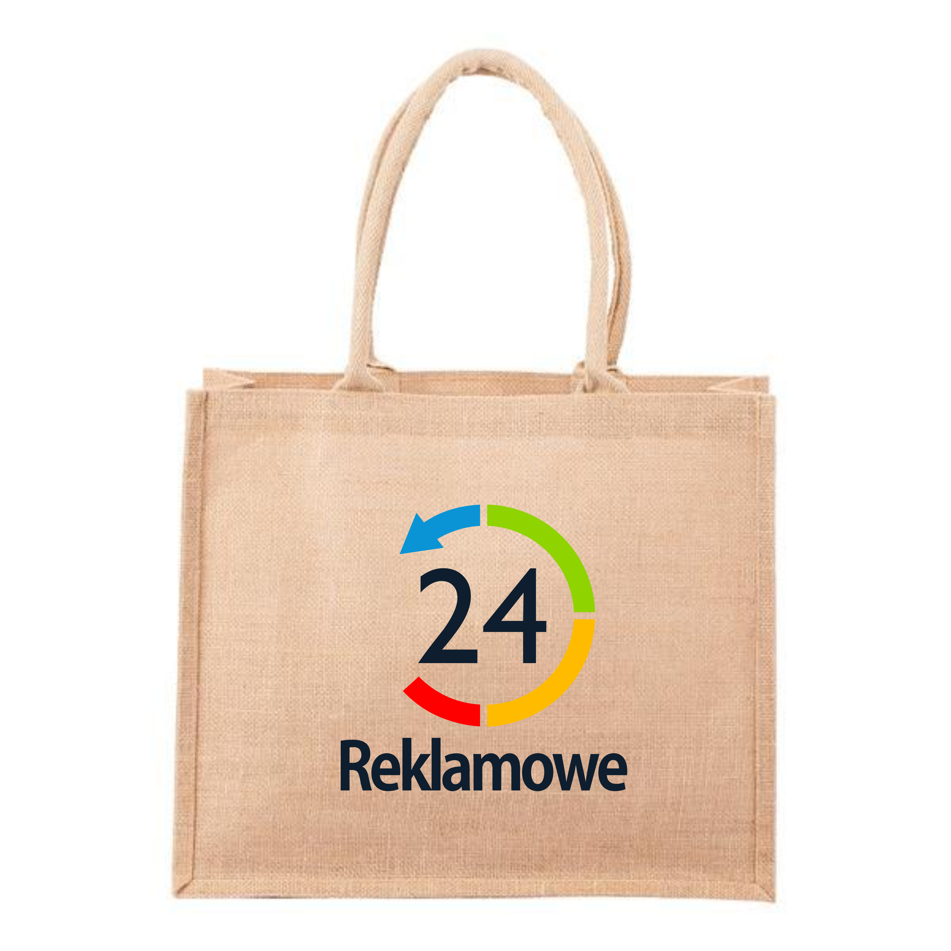 Torba na zakupy z juty Natural Shopper, beżowy z logo R08507.13 RD0850713
