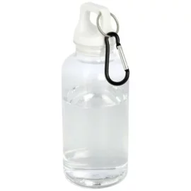 Oregon butelka na wodę o pojemności 400 ml z karabińczykiem wykonana z tworzyw sztucznych pochodzących z recyklingu z certyfi