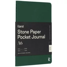  Notatnik kieszonkowy A6 Karst® w miękkiej oprawie z papieru z kamienia – gładki