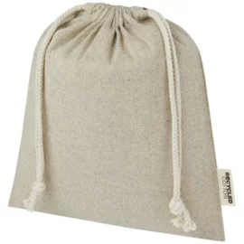 Pheebs torba na prezent z bawełny z recyklingu o gramaturze 150 g/m² i z certyfikatem GRS, średnia o pojemności 1,5 l