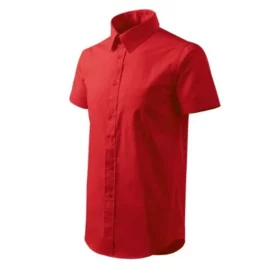 Shirt short sleeve koszula męska czerwony M