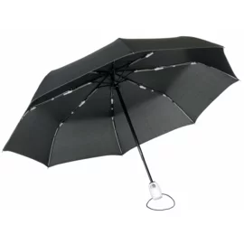 Automatyczny, wiatroodporny, kieszonkowy parasol STREETLIFE, czarny, biały
