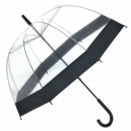 Parasol HONEYMOON, czarny, transparentny