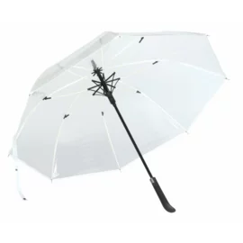 Automatyczny parasol VIP, biały, transparentny