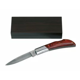 Nóż składany z rączką z drewna brzozowego