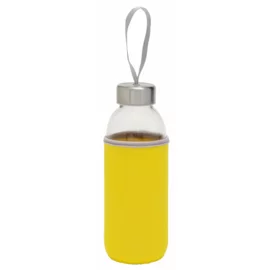 Szklana butelka TAKE WELL, transparentny, żółty