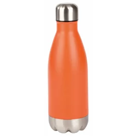 Butelka stalowa PARKY, pomarańczowy, srebrny