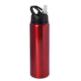 Aluminiowa butelka do picia SPORTY TRANSIT, czerwony