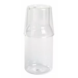 Szklana karafka ze szklanką CALMY, transparentny