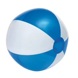 Piłka plażowa OCEAN, transparentna/niebieska/biała
