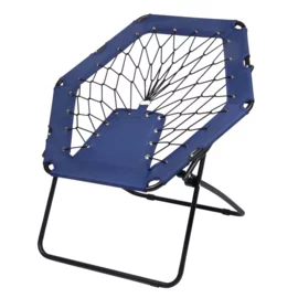 Krzesło bungee CHILL OUT, czarny, niebieski