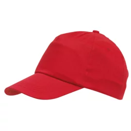 5-segmentowa czapka Favourite, czerwony