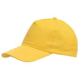 5-segmentowa czapka Favourite, żółty