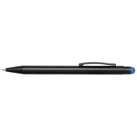 Długopis aluminiowy BLACK BEAUTY, niebieski/czarny