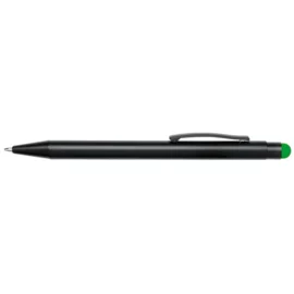 Długopis aluminiowy BLACK BEAUTY, zielony/czarny