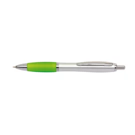 Długopis Sway, srebrny-zielone jabłko