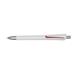 Długopis OREGON, biały/czerwony