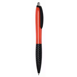 Długopis JUMP, czerwony, czarny
