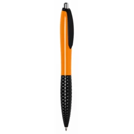 Długopis JUMP, pomarańczowy, czarny