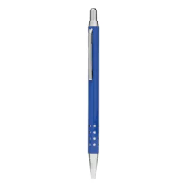 Mosiężny długopis BUDAPEST, niebieski błyszczący
