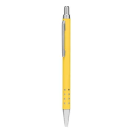 Mosiężny długopis BUDAPEST, żółty błyszczący