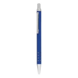 Mosiężny długopis BUDAPEST, niebieski matowy