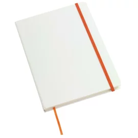 Notes AUTHOR format A5, biały/pomarańczowy
