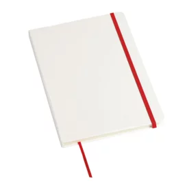 Notes AUTHOR format A5, biały/czerwony