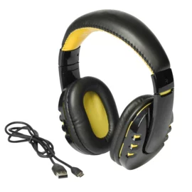 Słuchawki Bluetooth RACER, czar/żółty