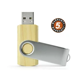 Pamięć USB TWISTER - 8GB drewno jasne