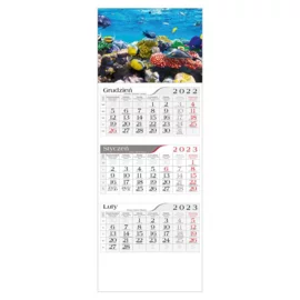kalendarz trójdzielny GŁĘBIA OCEANU