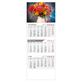 kalendarz trójdzielny BUKIET