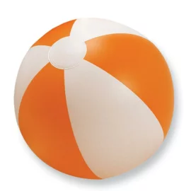 Nadmuchiwana piłka plażowa, biały/pomarańczowy