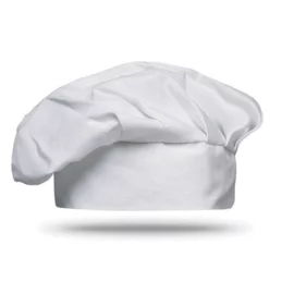Bawełniana czapka szefa kuchni , biała