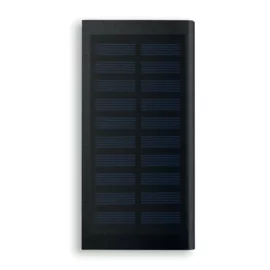 Solarny power bank 8000 mAh SOLAR POWERFLAT, czarny