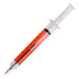 Długopis "Strzykawka", czerwony 
