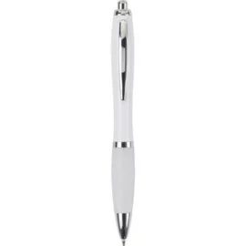 Długopis z miękkim uchwytem, biały