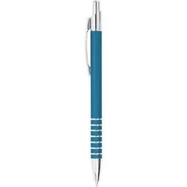 Długopis ze srebrnym wzorem na uchwycie, niebieski