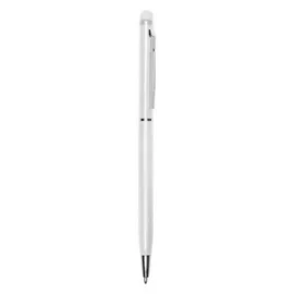 Długopis, touch pen z błyszczącym wykończeniem, biały