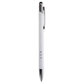 Długopis aluminiowy, touch pen, biały