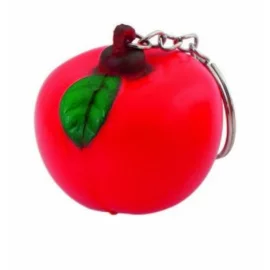Brelok antystresowy jabłko, czerwony