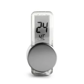 Termometr z wyświetlaczem LCD, srebrny