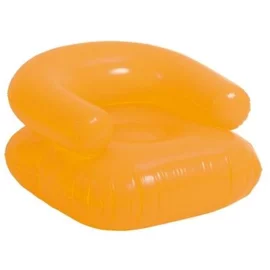 Dmuchany fotel plażowy, specjalnie składany dla łatwiejszego znakowania, pomarańczowy