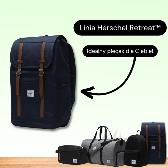 Plecak Herschel Retreat™ – Twój niezastąpiony kompan podczas codziennych podróży